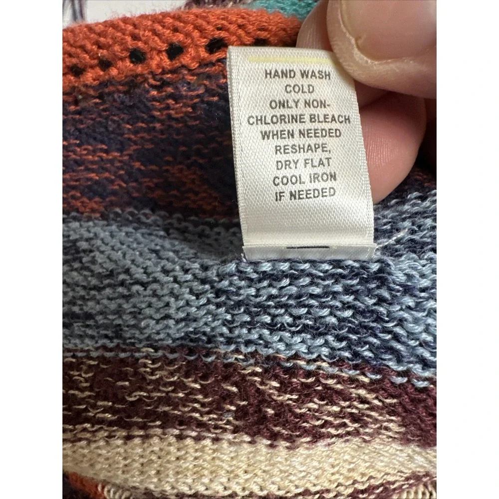 Cato Women's XL Open Front Long Sleeve Sweater Western Country Boho Fringe Soft - Picture 7 of 10